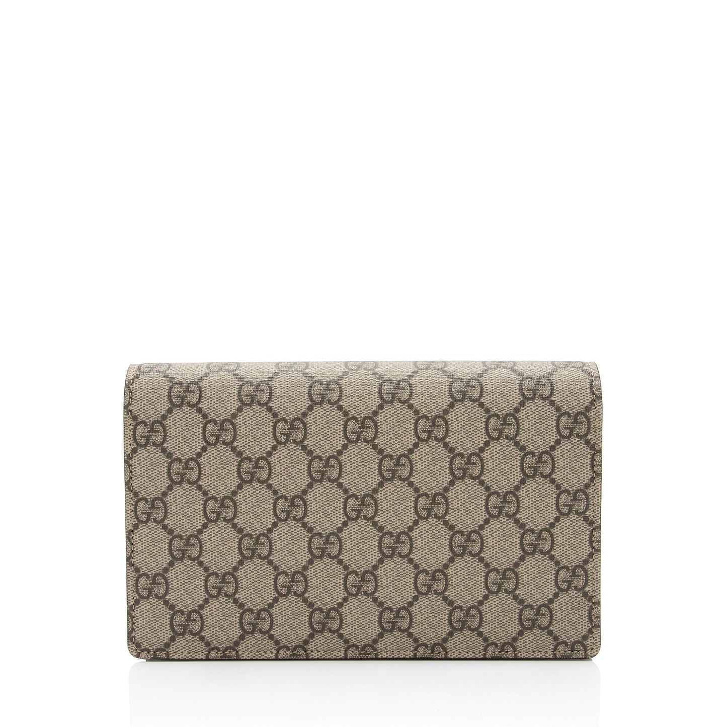 Gucci GG Supreme Script Logo Heart Wallet on Chain (SHF-lumKJK)
