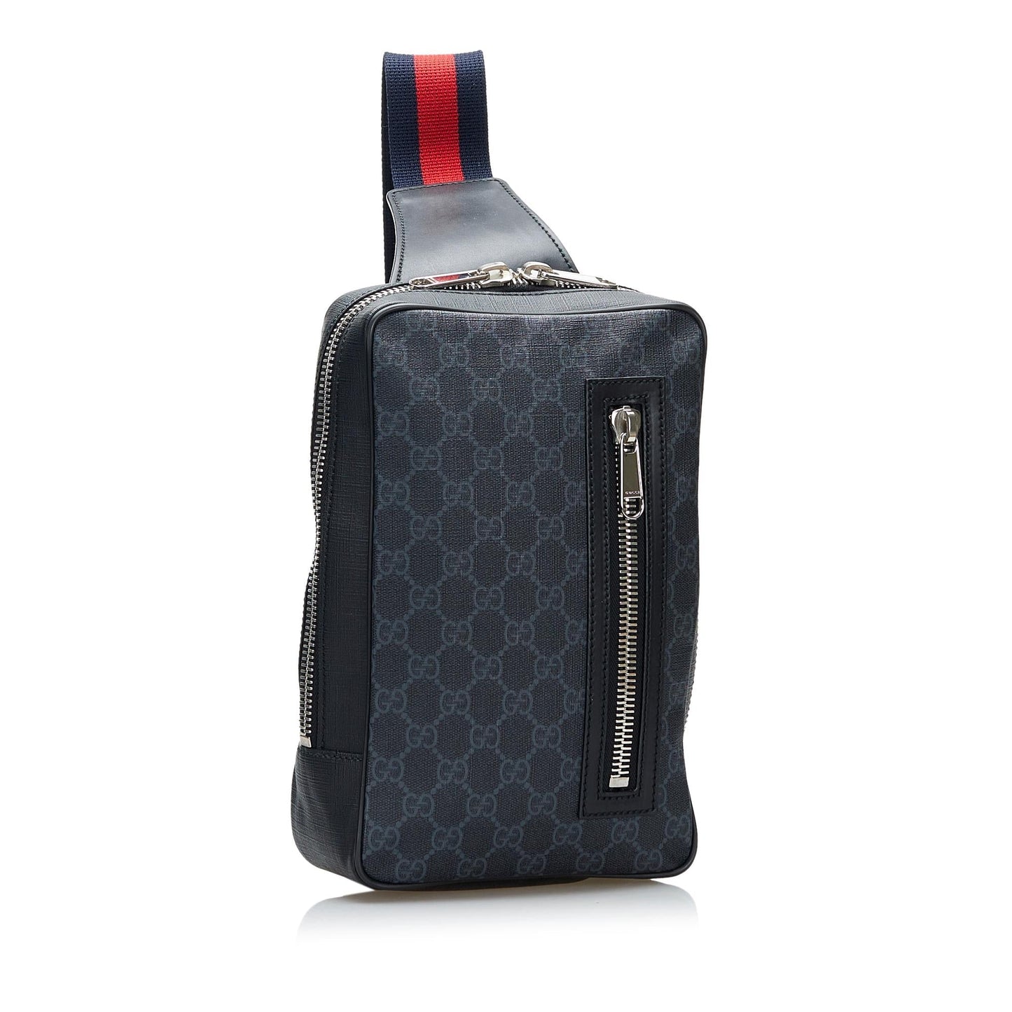 Gucci GG Supreme Soft Zip Web Sling Bag (37610)