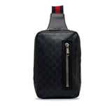Gucci GG Supreme Soft Zip Web Sling Bag (cIWp0C)