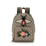 Gucci GG Supreme Souvenir Garden Bee Flower Backpack (SHF-21666)