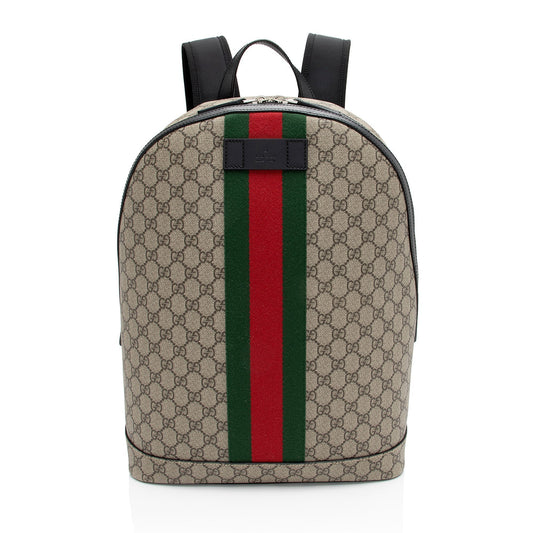 Gucci GG Supreme Web Backpack (SHF-tXMzwM)