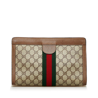 Gucci GG Supreme Web Clutch (F7DfRY)