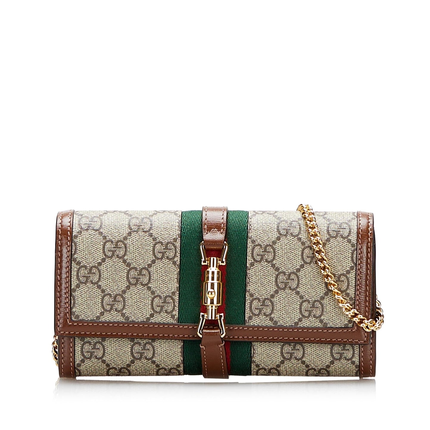 Gucci GG Supreme Web Jackie 1961 Wallet On Chain (8j7oXh)