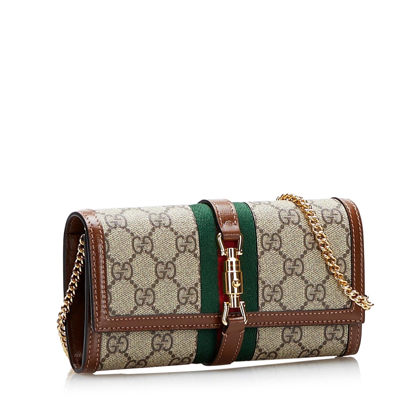 Gucci GG Supreme Web Jackie 1961 Wallet On Chain (8j7oXh)