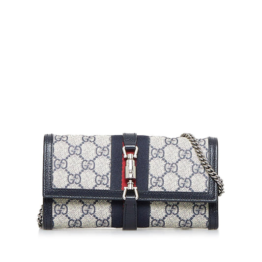 Gucci GG Supreme Web Jackie 1961 Wallet On Chain (fgnUxC)