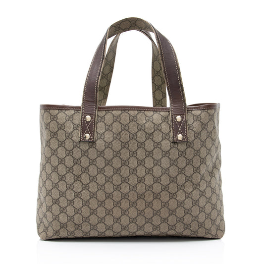 Gucci GG Supreme Web Loop E/W Shopping Tote (SHF-23043)