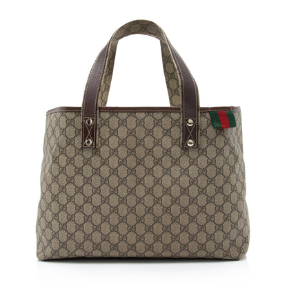 Gucci GG Supreme Web Loop E/W Shopping Tote (SHF-23043)