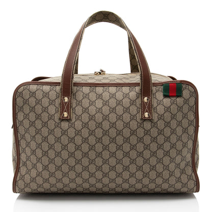 Gucci GG Supreme Web Loop Medium Duffle Bag (SHF-YShwwJ)