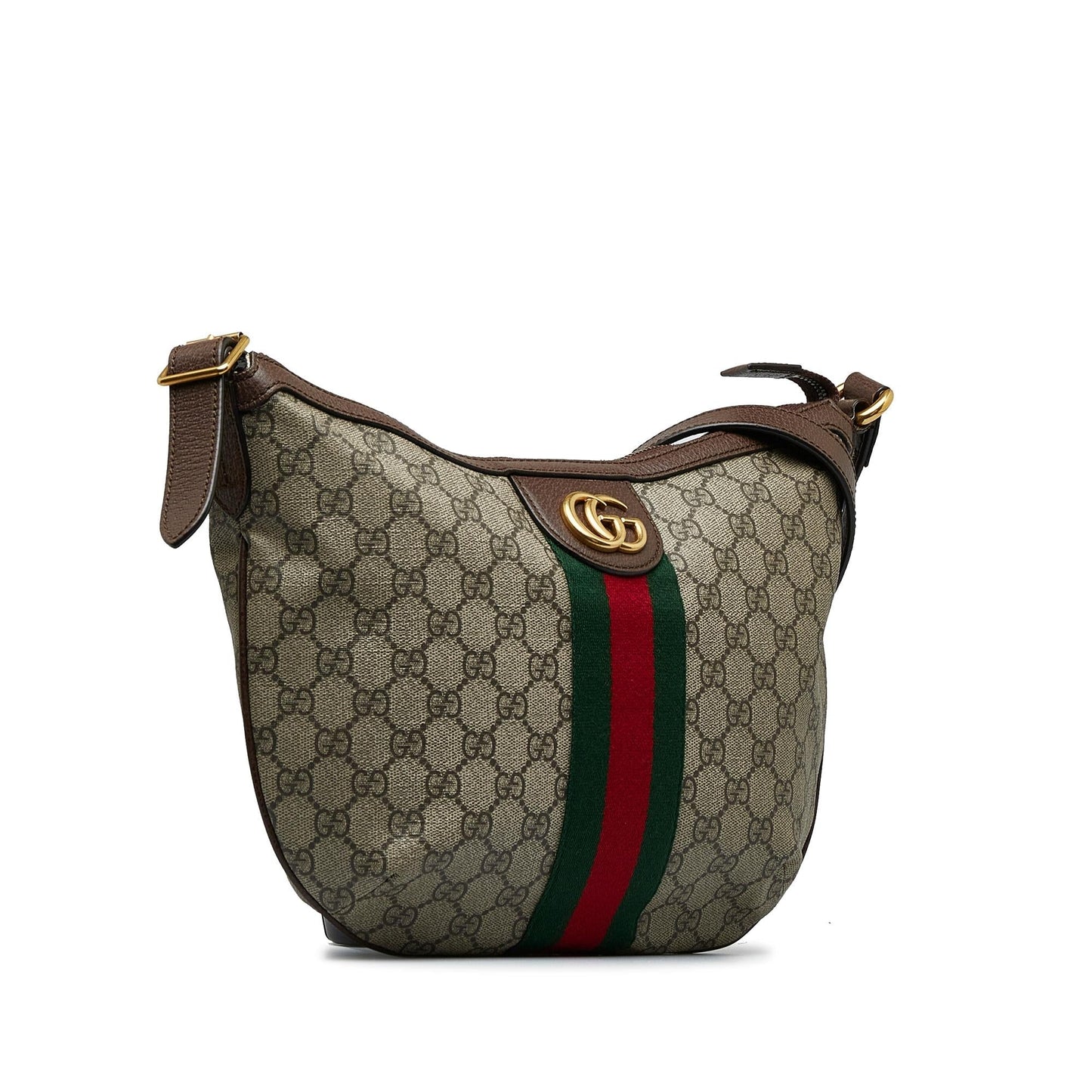 Gucci GG Supreme Web Ophidia Half Moon Crossbody (fSV2pz)