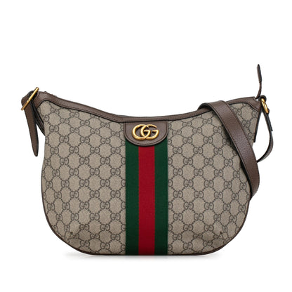 Gucci GG Supreme Web Ophidia Half Moon (VcvqlC)