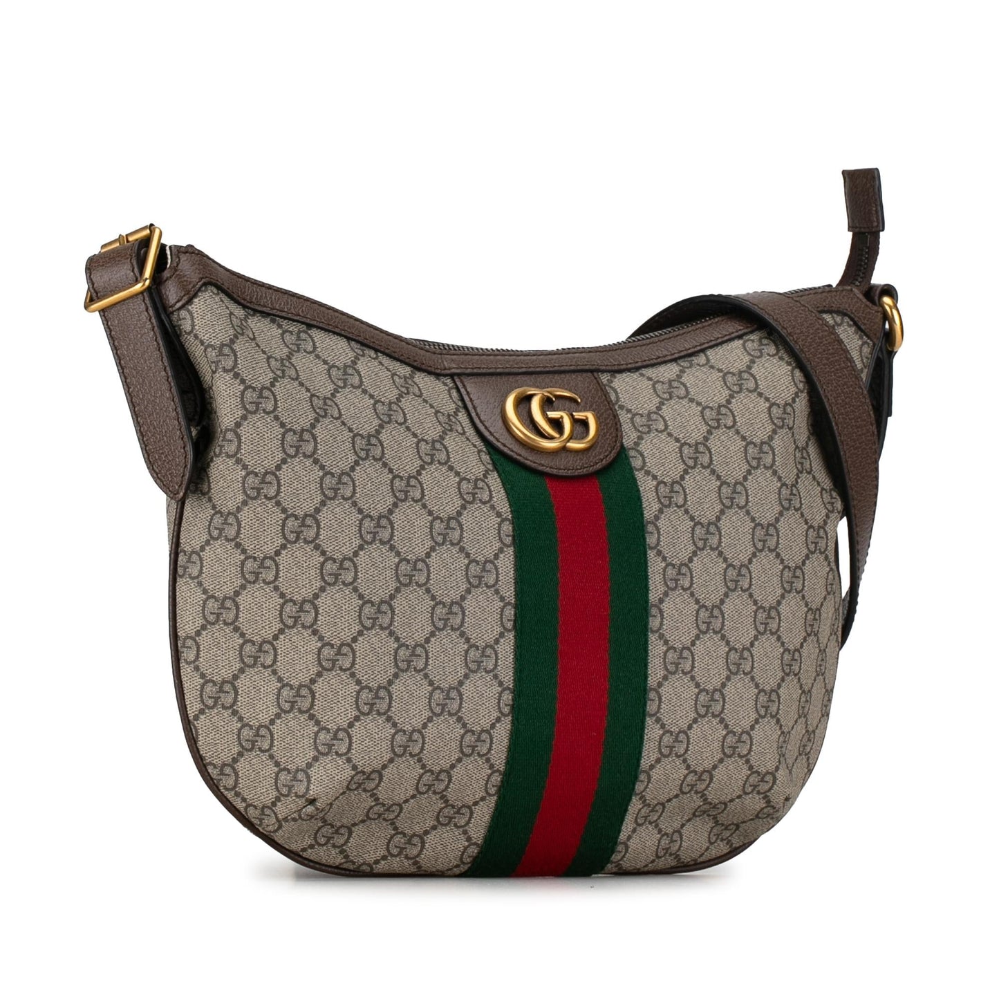 Gucci GG Supreme Web Ophidia Half Moon (VcvqlC)