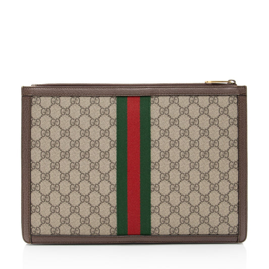 Gucci GG Supreme Web Ophidia Pouch (SHF-Vkx6V1)