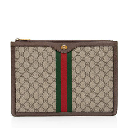 Gucci GG Supreme Web Ophidia Pouch (SHF-Vkx6V1)