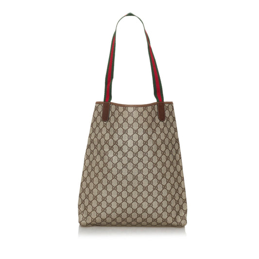 Gucci GG Supreme Web Tote Bag (SHG-29825)
