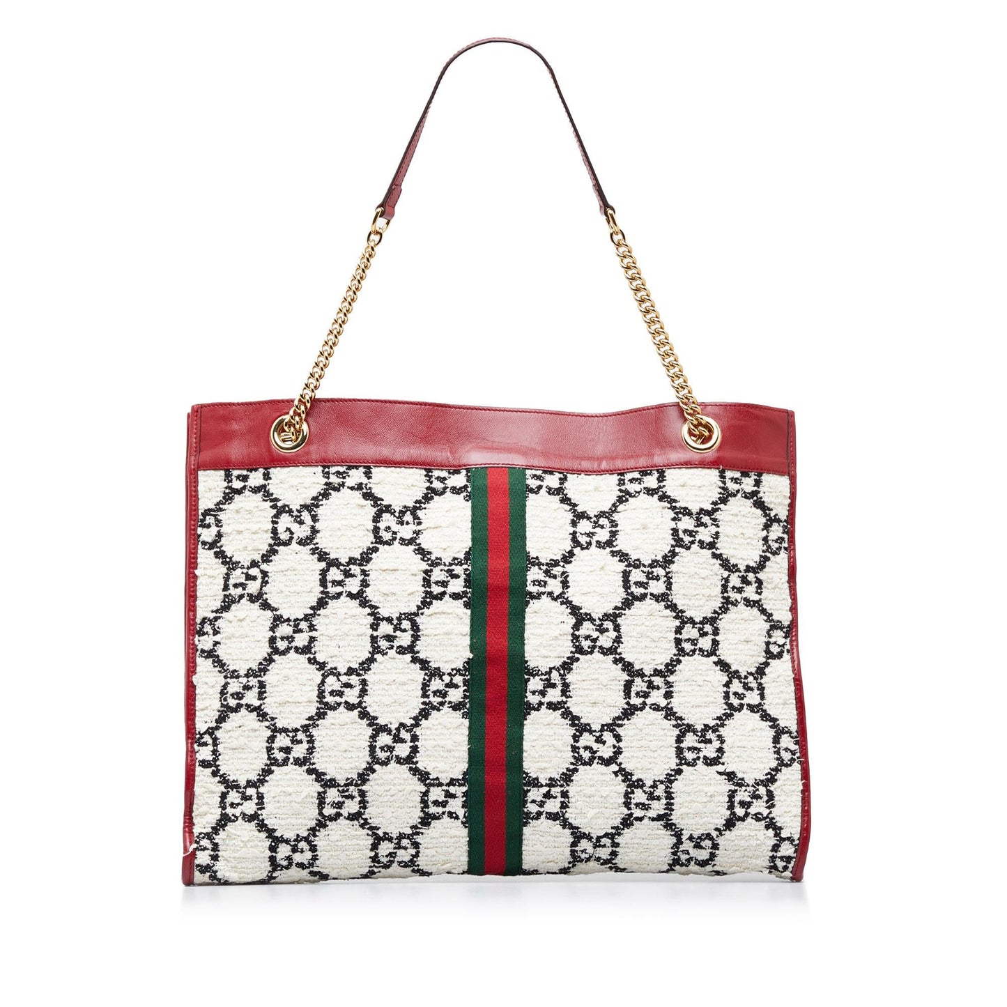 Gucci GG Tweed Rajah Web Tote (P1EybE)