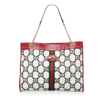 Gucci GG Tweed Rajah Web Tote (P1EybE)