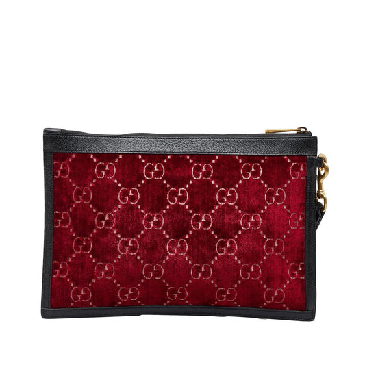 Gucci GG Velvet Ophidia Clutch Bag (0Q4r1S)