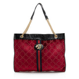 Gucci GG Velvet Rajah Large Tote (SHF-22450)