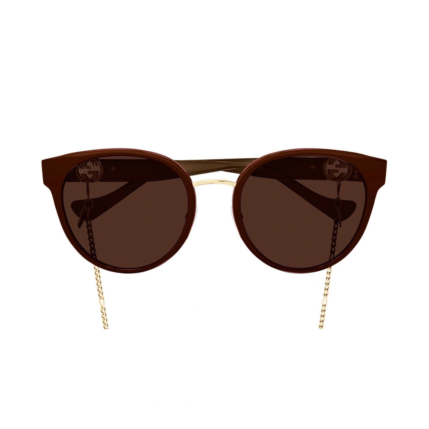 GUCCI CAT EYE GG1027SK-004 CHAIN SUNGLASSES