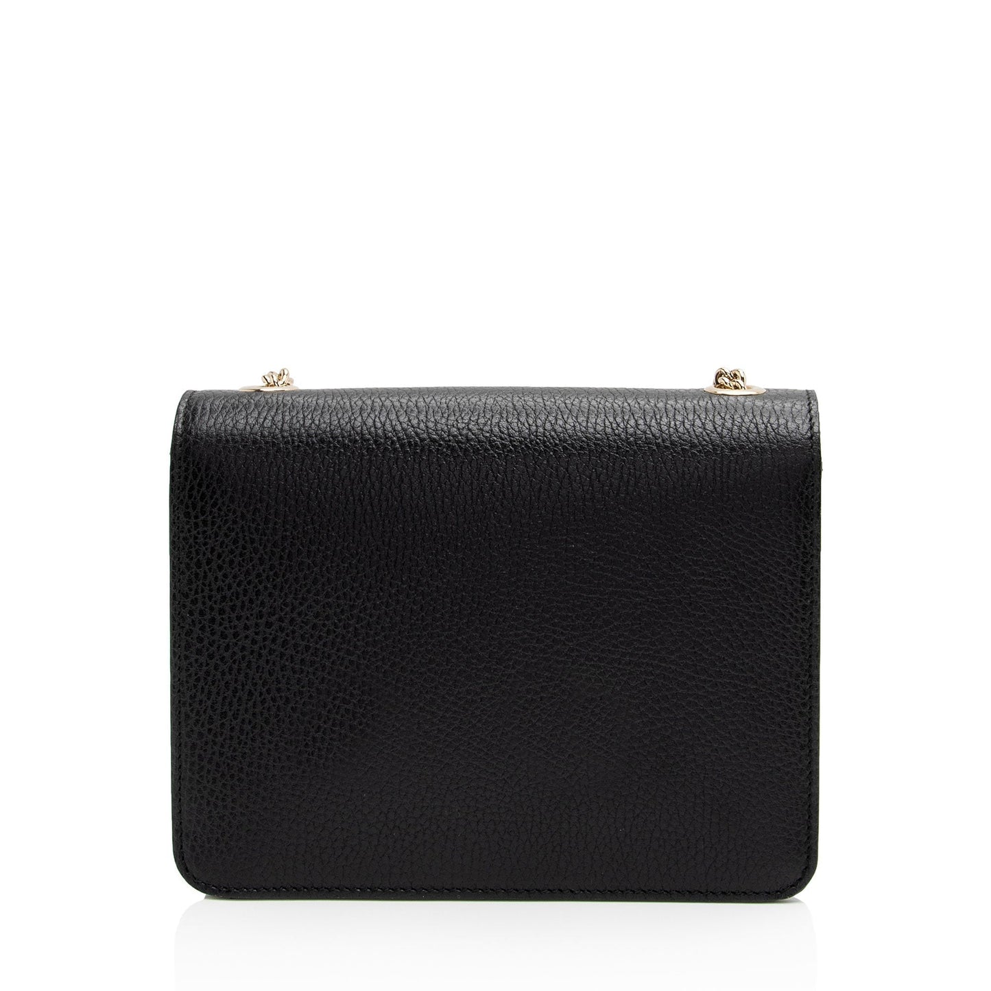 Gucci Grained Calfskin Interlocking G Small Shoulder Bag (SHF-1AVxLZ)