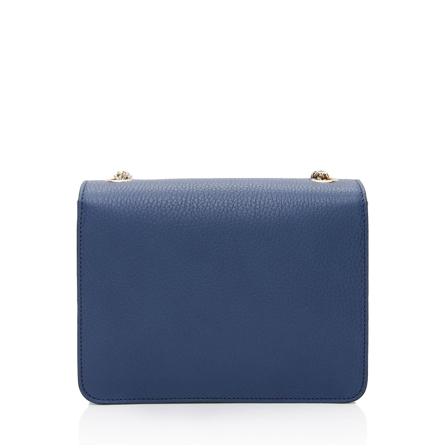 Gucci Grained Calfskin Interlocking G Small Shoulder Bag (SHF-s4DfUr)