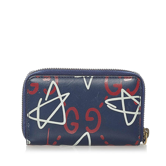 Gucci Gucci Ghost Leather Coin Pouch (SHG-31037)