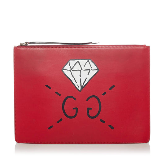 Gucci Gucci Ghost Leather Messenger Bag (33381)
