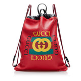 Gucci Gucci Logo Backpack (WNOeip)