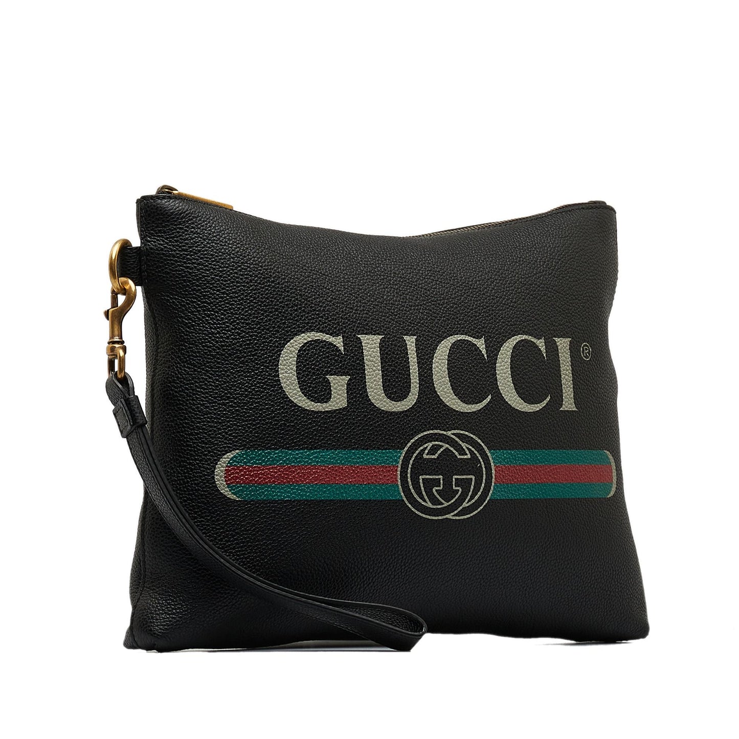 Gucci Gucci Logo Leather Clutch Bag (Gyg3CU)
