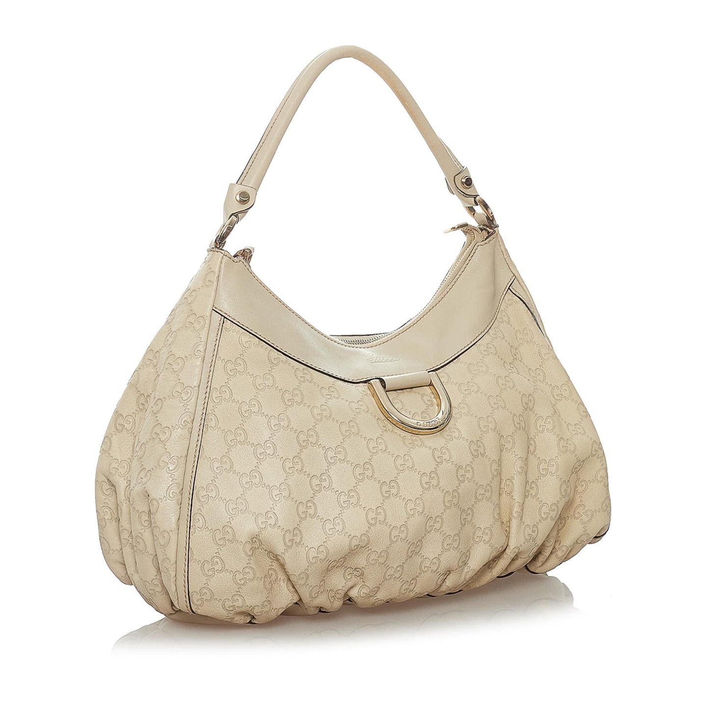 Gucci Guccissima Abbey D-ring Leather  Bag (SHG-28359)