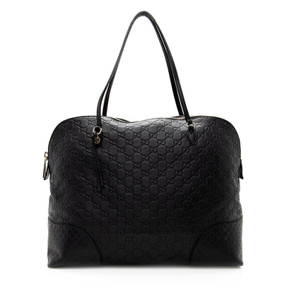 Gucci Guccissima Leather Bree Medium Tote (SHF-19264)