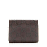 Gucci Guccissima Leather Card Case (SHF-19902)