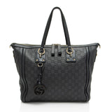 Gucci Guccissima Leather Charm Medium Tote (SHF-pSuRcq)