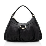 Gucci Guccissima Leather D Ring Hobo (SHF-18480)