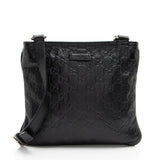 Gucci Guccissima Leather Flat Messenger (SHF-b6Jy3q)