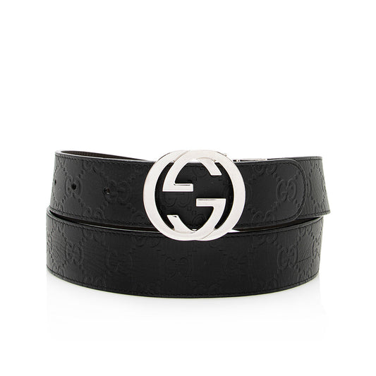 Gucci Guccissima Leather Interlocking G Belt - Size 38 / 95 (SHF-19971)