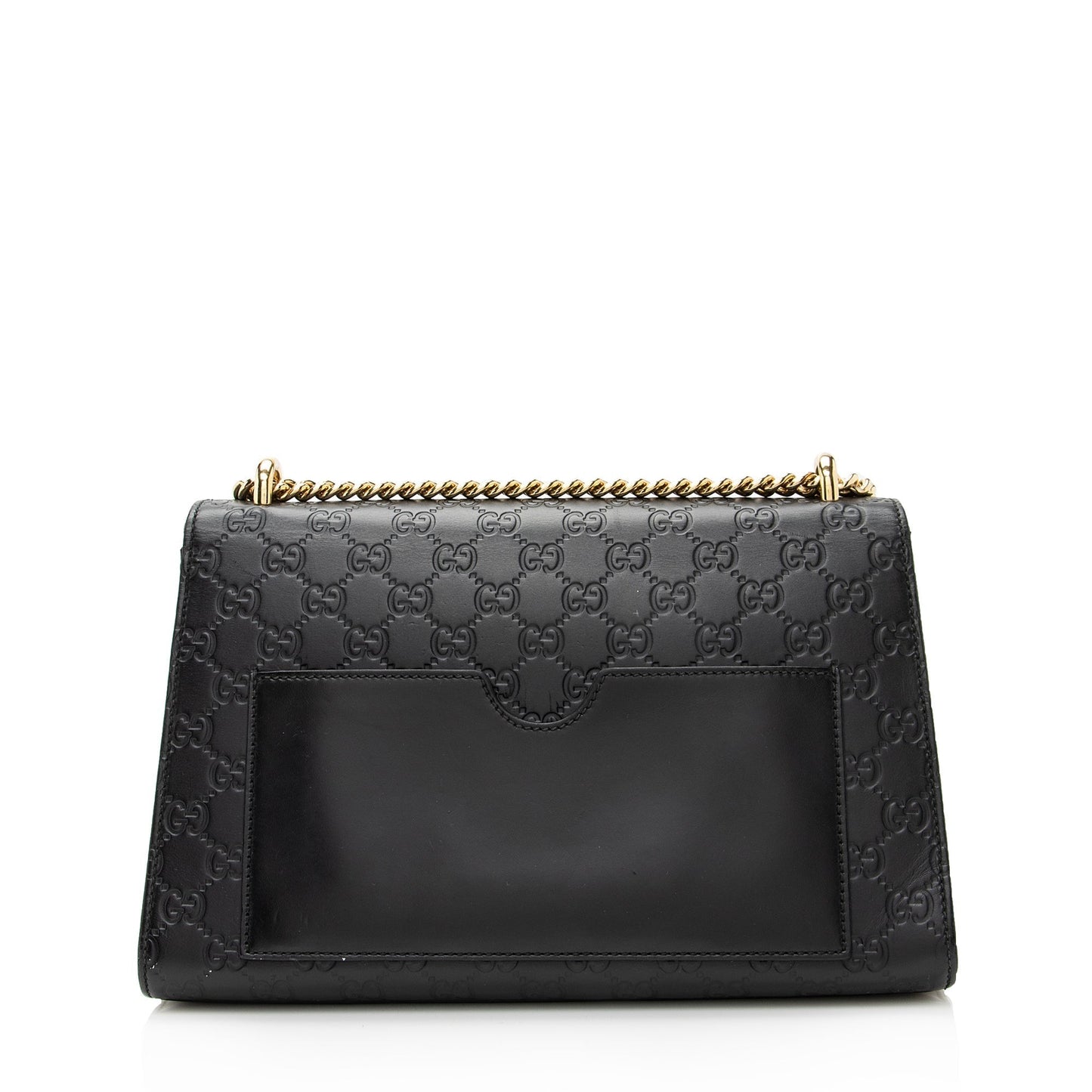 Gucci Guccissima Leather Padlock Medium Shoulder Bag (SHF-22514)