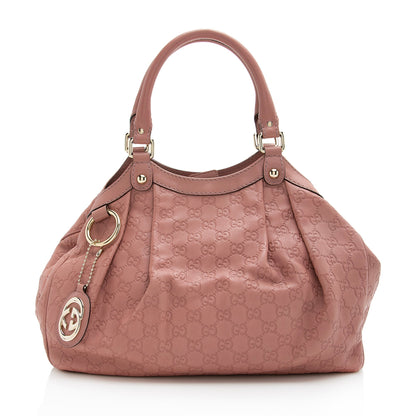 Gucci Guccissima Leather Sukey Medium Tote (SHF-22673)