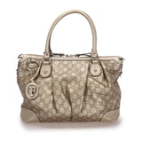 Gucci Guccissima Sukey Leather Satchel (22760)