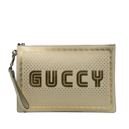 Gucci Guccy Sega Clutch (Or9dBx)