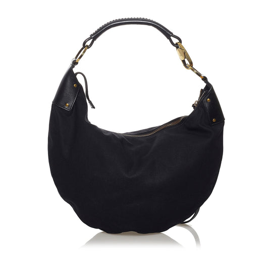 Gucci Half Moon Canvas Hobo Bag (33144)