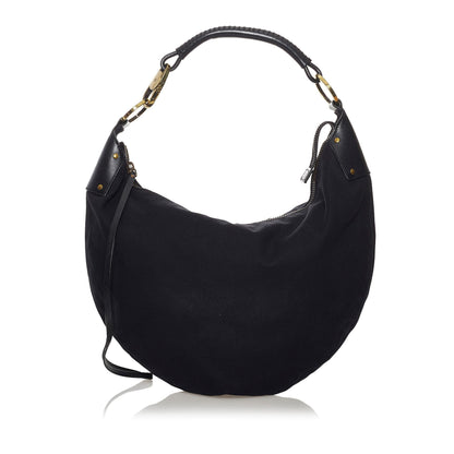 Gucci Half Moon Canvas Hobo Bag (33144)
