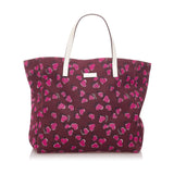 Gucci Heartbeat Canvas Tote Bag (SHG-29133)