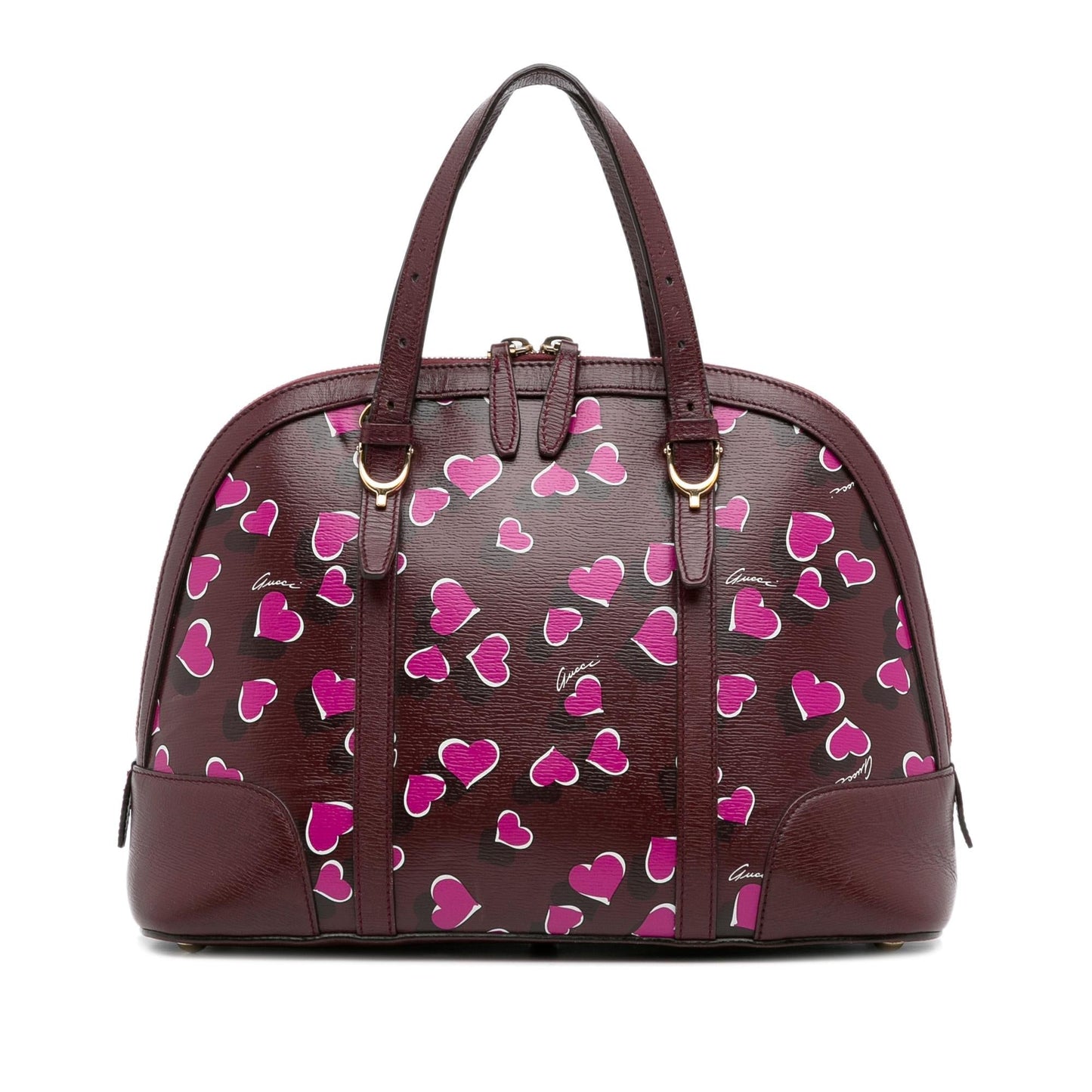Gucci Heartbeat Leather Dome Satchel (iR5q9e)