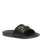GUCCI Perforated Leather Horsebit Slides