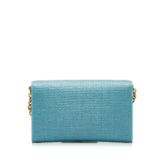 Gucci Horsebit 1955 Raffia Chain Bag (4v9ib8)