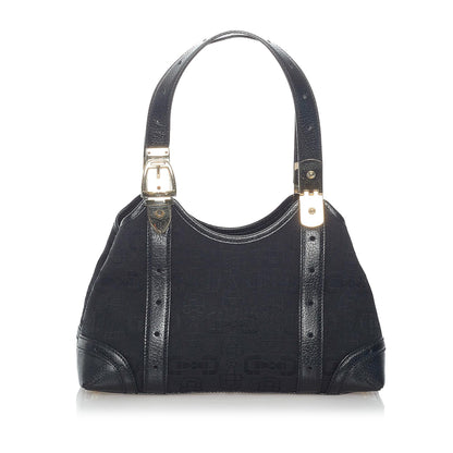 Gucci Horsebit Canvas Handbag (31147)