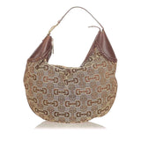 Gucci Horsebit Canvas Hobo Bag (37367)
