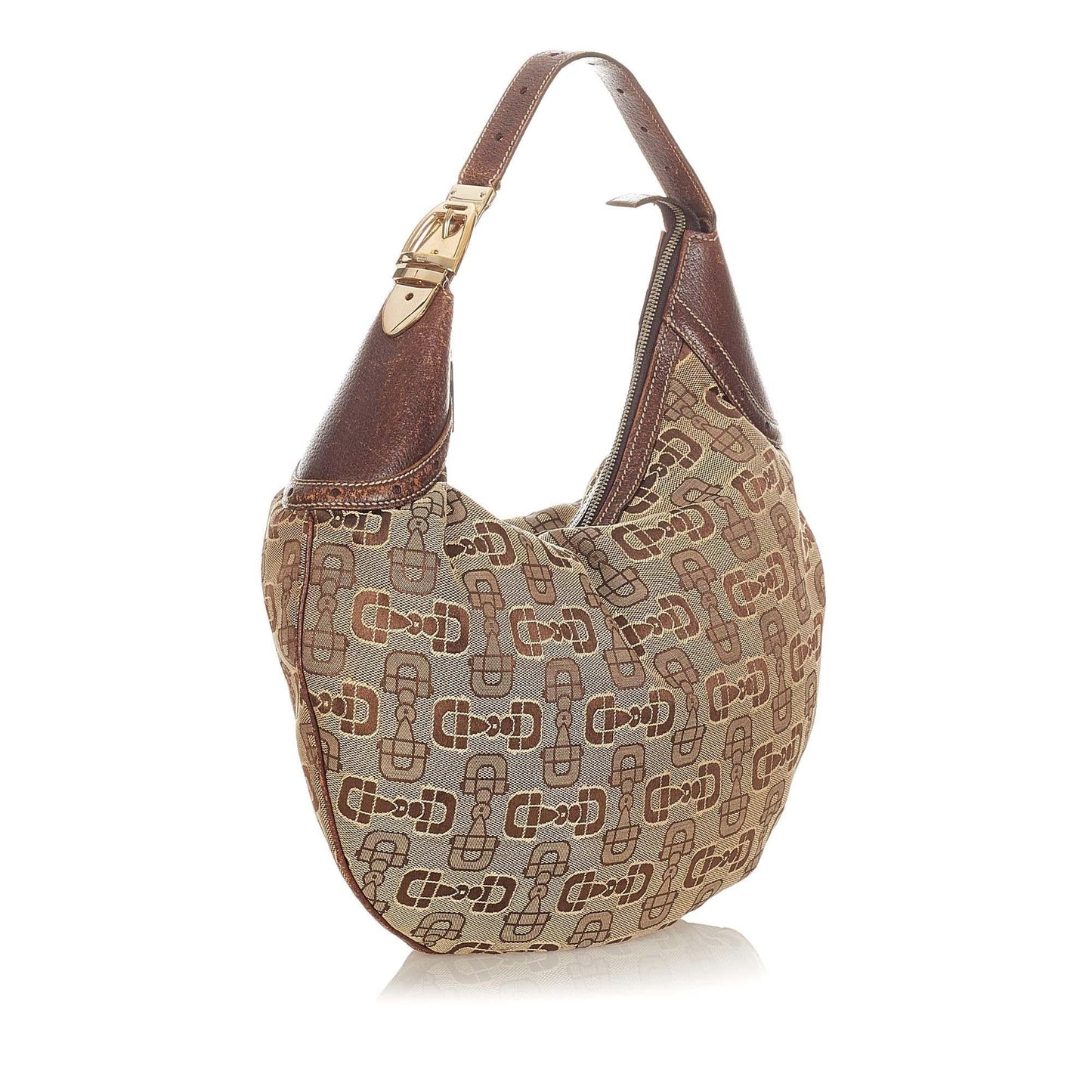 Gucci Horsebit Canvas Hobo Bag (37367)