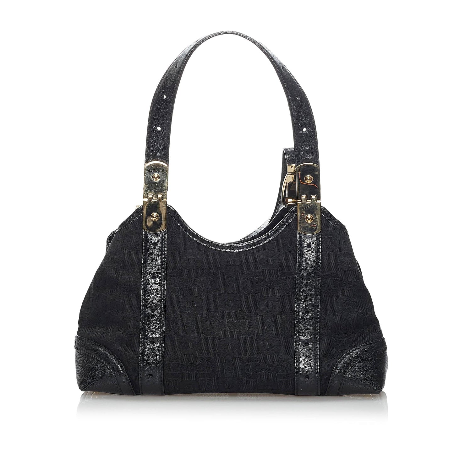 Gucci Horsebit Canvas Shoulder Bag (34217)